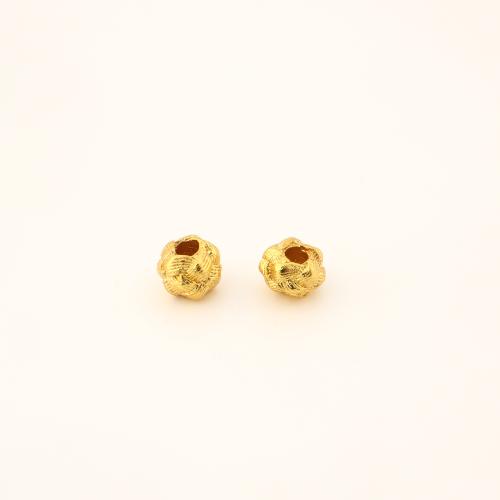 Brass Beads DIY golden Sold By PC