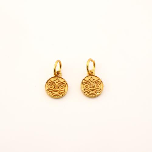Pingentes Jóias de bronze, cobre, Roda, DIY, dourado, 13x8x1.50mm, vendido por PC