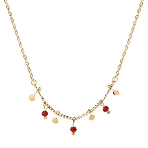 Joyas preciosas, Partículas de acero, con Piedra natural, chapado, Joyería & diferentes estilos para la opción & para mujer, dorado, Vendido por UD