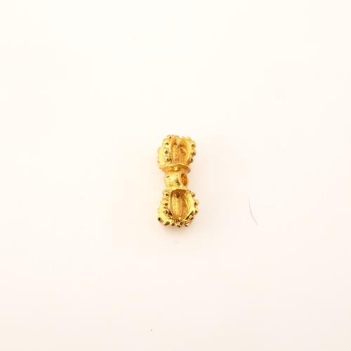 Mässing Bead, DIY & ihålig, gyllene, 15x8x8mm, Säljs av PC