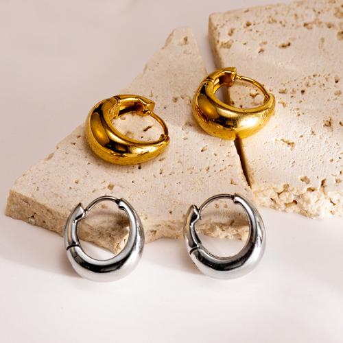 Anilla Aro Pendiente, acero inoxidable 304, Carta del alfabeto, chapado, Joyería, más colores para la opción, Vendido por Par