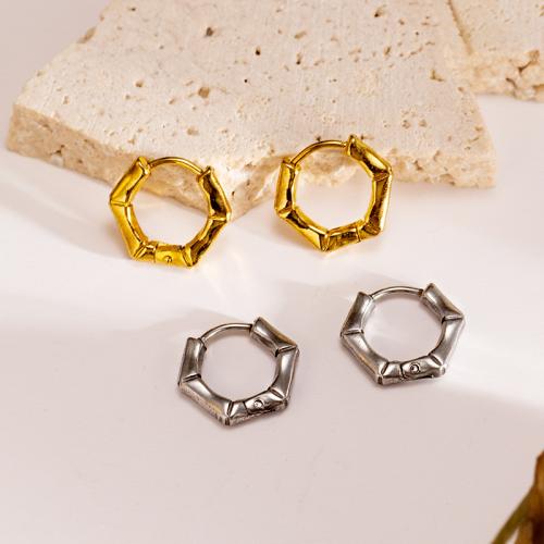 Anilla Aro Pendiente, acero inoxidable 304, chapado, Joyería, más colores para la opción, Vendido por Par