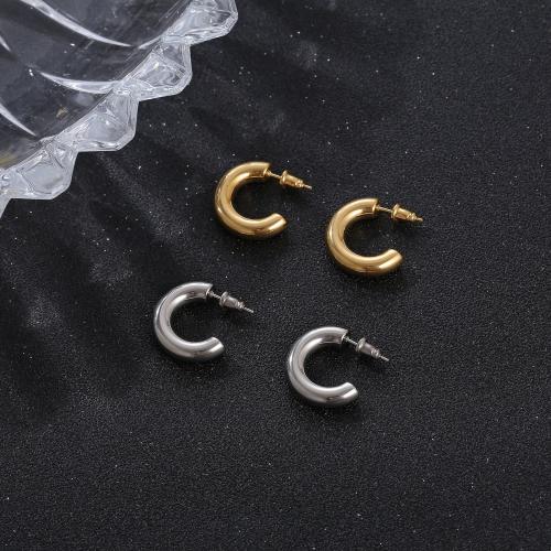 Roestvrij staal Stud Earrings, 304 roestvrij staal, plated, mode sieraden, meer kleuren voor de keuze, Verkocht door pair