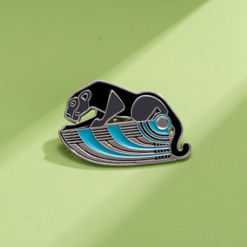 smalt Brož, Nerezová ocel 316, Leopard, á, unisex, Původní barva, Prodáno By PC