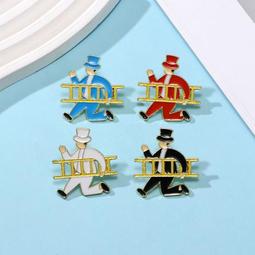 smalt Brož, Zinek, různé barvy a vzor pro výběr & unisex, zlatý, Prodáno By PC