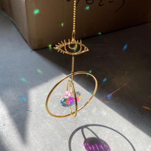 Crystal Hanging Ornaments with Zinc Alloy hollow Sold By PC