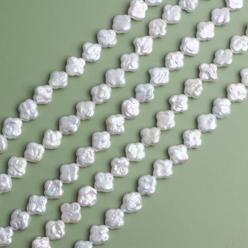 Natural Freshwater Pearl Loose Beads Baroque DIY white u7ea610mm Length 38 cm Sold By PC