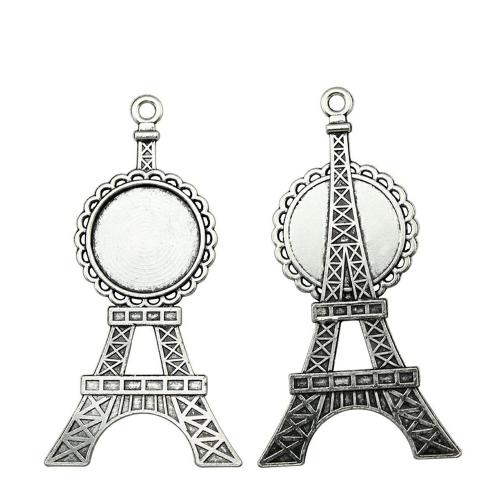 Pendentif en alliage de zinc Cabochon Cadre, Placage, DIY & creux, Diamètre intérieur:Environ 20mm, Vendu par PC