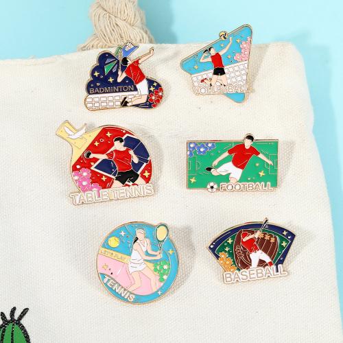 smalt Brož, Zinek, unisex & různé styly pro výběr, zlatý, Prodáno By PC