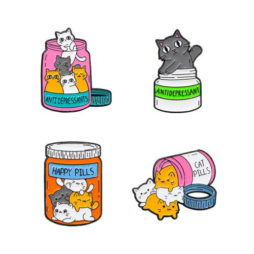 smalt Brož, Zinek, á, unisex & různé styly pro výběr, černý, Prodáno By PC