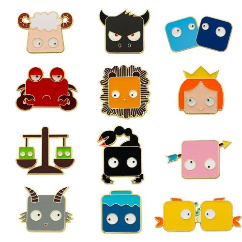 smalt Brož, Zinek, unisex & různé styly pro výběr, zlatý, Prodáno By PC