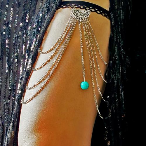 Zinek Nohy řetěz, s Pryskyřice, á, vícevrstvá & pro ženy, Délka Cca 13 inch, Prodáno By PC