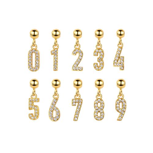 925 Sterling Silver κρεμαστό κόσμημα, 925 ασημένιο ασήμι, χρώμα επίχρυσο, DIY & διαφορετικά στυλ για την επιλογή & με στρας, Sold Με PC