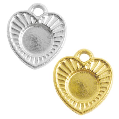 Nerezová ocel Přívěsek Nastavení, 304 Stainless Steel, Srdce, DIY, více barev na výběr, 10PC/Bag, Prodáno By Bag