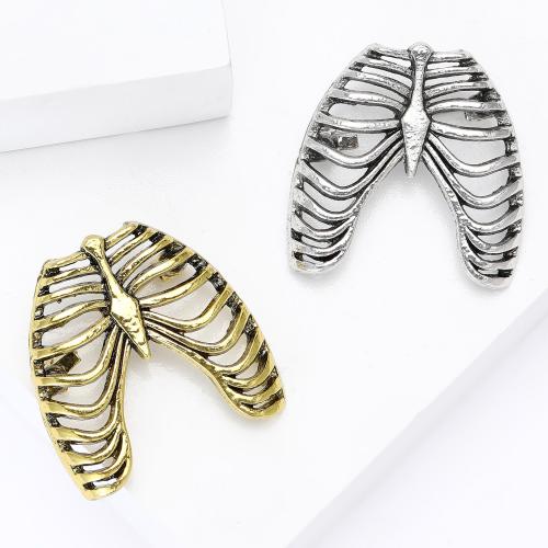 Zinc Alloy Brooches Skeleton plated fashion jewelry Sold By PC