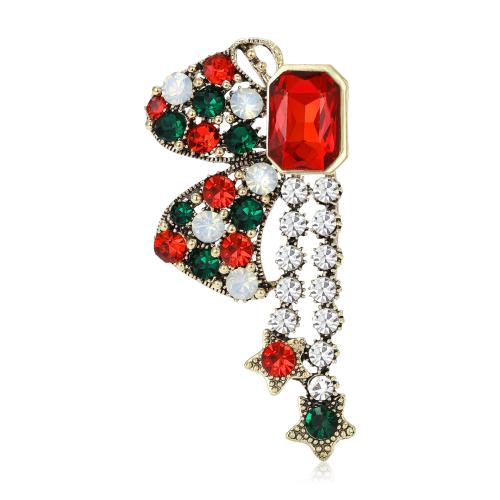 Drahokamu Brož, Zinek, á, módní šperky & s drahokamu, více barev na výběr, Prodáno By PC