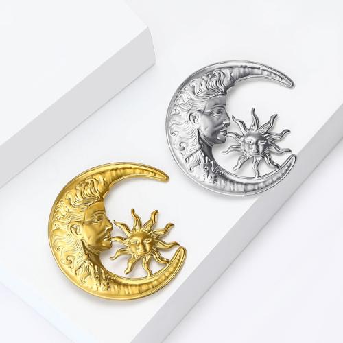 304 Stainless Steel Brooch plated fashion jewelry Sold By PC