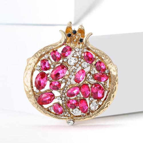 Drahokamu Brož, Zinek, Granát, á, módní šperky & s drahokamu, smíšené barvy, Prodáno By PC