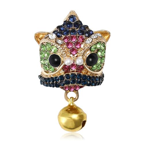 Drahokamu Brož, Zinek, s Pryskyřice & Plastové Pearl, á, módní šperky & s drahokamu, smíšené barvy, Prodáno By PC