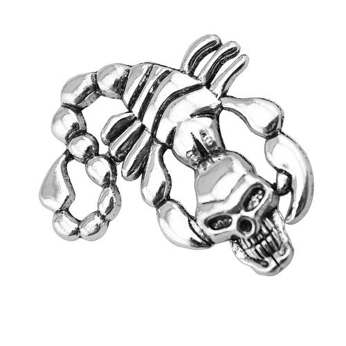 Zinc Alloy Skull Pendants plated DIY antique silver color Sold By PC