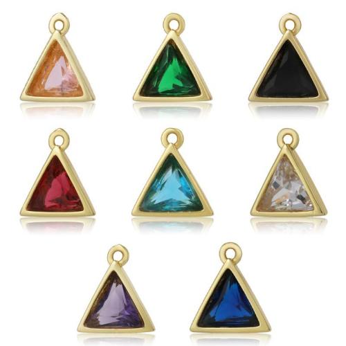 Cubic Zirconia Micro Pave bronze Pingente, cobre, banhado, DIY & micro pavimento em zircônia cúbica, Mais cores pare escolha, níquel, chumbo e cádmio livre, vendido por PC