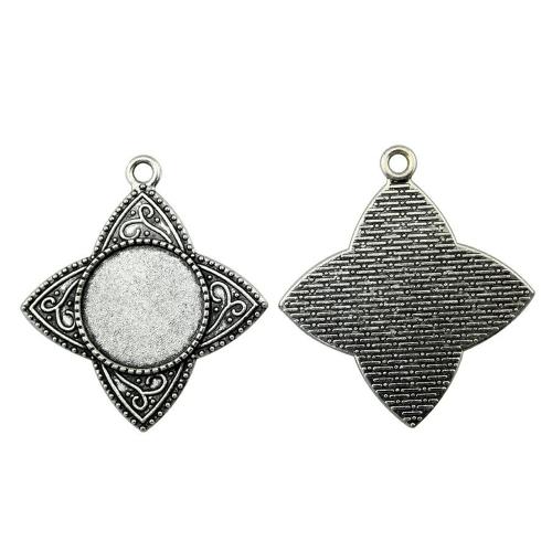 Liga de zinco Pendant Cabochon Ambiente, banhado, DIY, Diametro interno:Aprox 20mm, vendido por PC