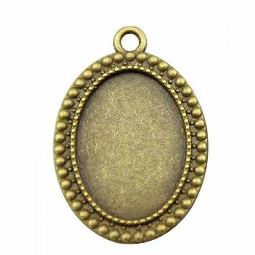 Zinc Alloy Pendant Cabochon Setting plated DIY Inner Approx Sold By PC