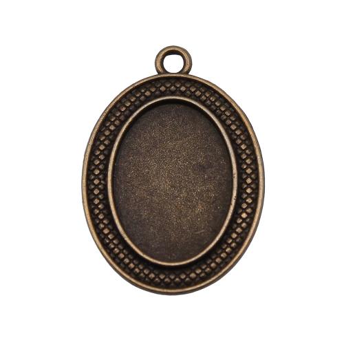 Zinc Alloy Pendant Cabochon Setting plated DIY Inner Approx Sold By PC