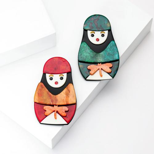 Akrylová brož, Akryl, módní šperky & smalt, více barev na výběr, Prodáno By PC