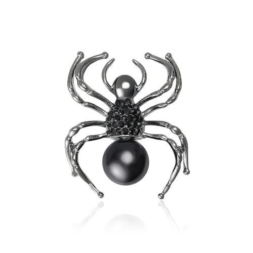 Drahokamu Brož, Zinek, Pavouk, á, módní šperky & s drahokamu, více barev na výběr, Prodáno By PC