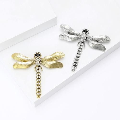 Drahokamu Brož, Zinek, Dragonfly, á, módní šperky & s drahokamu, více barev na výběr, Prodáno By PC