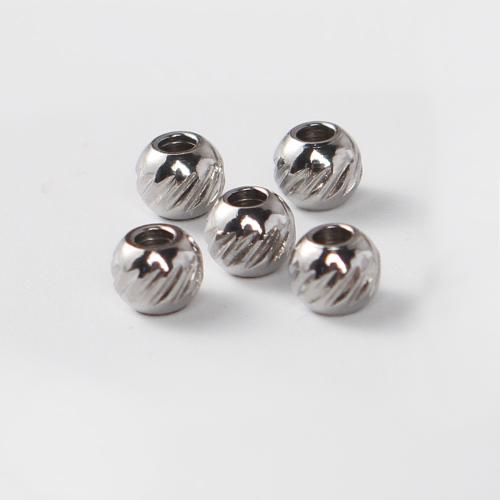 Stainless Steel Beads 304 Stainless Steel silver color plated DIY silver color Inner Approx 1.5mm Sold By PC