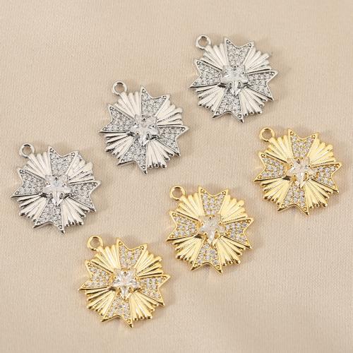 Cubique Pendentif en laiton zircon pavent, avec résine, Placage, DIY & pavé de micro zircon, plus de couleurs à choisir, protéger l'environnement, sans nickel, plomb et cadmium, 10PC/sac, Vendu par sac