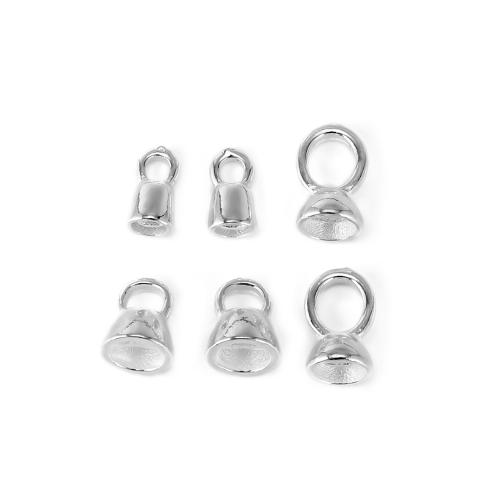 925 Sterling Silver κρεμαστό κόσμημα Bail, 925 ασημένιο ασήμι, DIY & διαφορετικό μέγεθος για την επιλογή, ασήμι, Sold Με PC