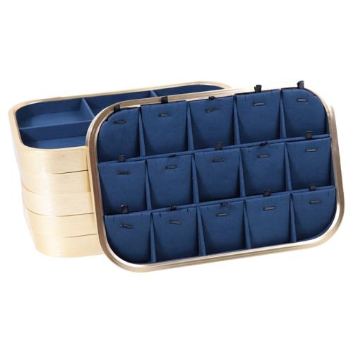 Microfiber PU Display Case with Zinc Alloy Rectangle Sold By PC