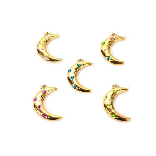 Pendants Jewelry Cruach dhosmálta, 304 Cruach dhosmálta, dath an óir plated, DIY & le rhinestone, dathanna níos mó le haghaidh rogha, Díolta De réir PC