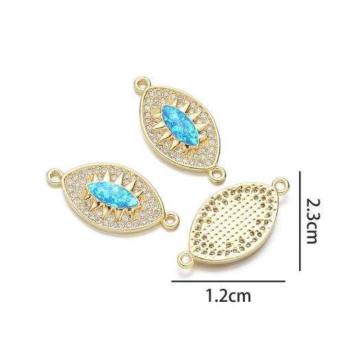 Pendentifs opale de mer, laiton, avec Opale, Placage, DIY & pavé de micro zircon & boucle de 1/1, plus de couleurs à choisir, protéger l'environnement, sans nickel, plomb et cadmium, Vendu par PC