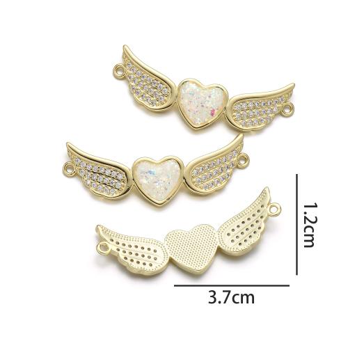 Pendentifs opale de mer, laiton, avec Opale, Placage, DIY & pavé de micro zircon & boucle de 1/1, plus de couleurs à choisir, protéger l'environnement, sans nickel, plomb et cadmium, Vendu par PC