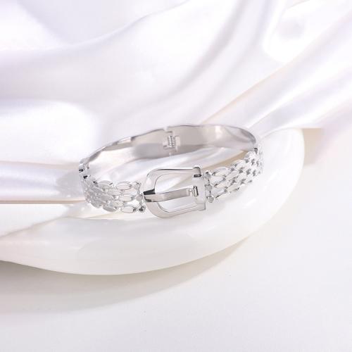 Stainless Steel Bangle 304 Stainless Steel plated fashion jewelry & for woman & hollow Sold By PC