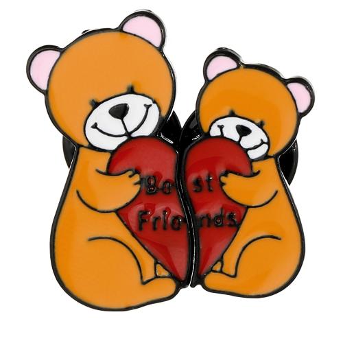 smalt Brož, Zinek, Nést, á, 2 kusy & unisex, černý, Prodáno By nastavit