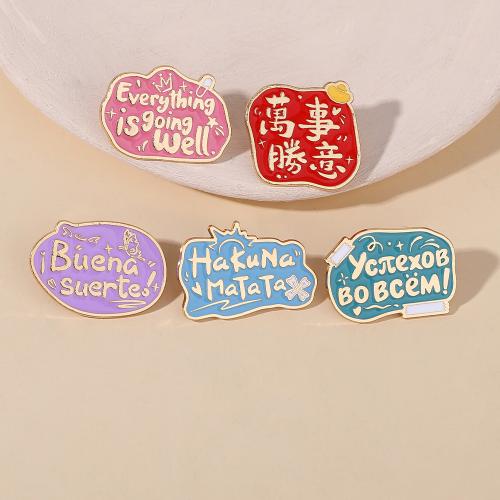 smalt Brož, Zinek, á, unisex & různé designy pro výběr, zlatý, Prodáno By PC