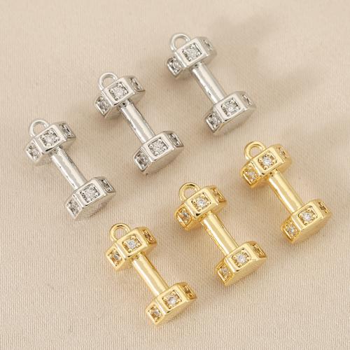 Cúbicos Circonia Colgante Latón Micro pavimenta, metal, chapado, Bricolaje & micro arcilla de zirconia cúbica, más colores para la opción, libre de níquel, plomo & cadmio, 10PCs/Bolsa, Vendido por Bolsa