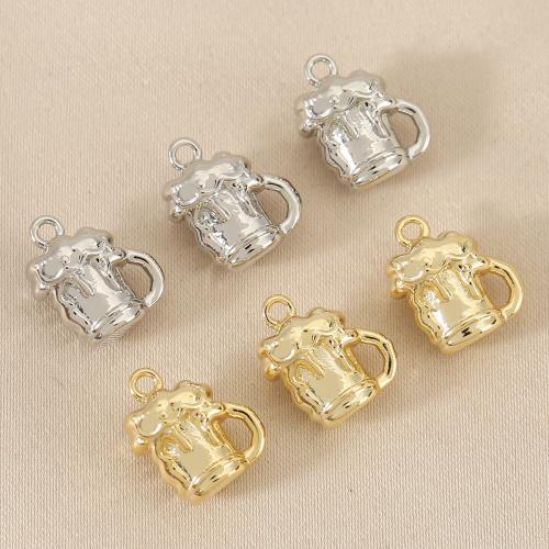 Brass Jewelry Pendants Cup plated DIY nickel lead & cadmium free Sold By Bag