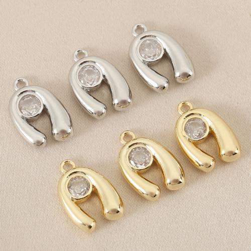 Cubique Pendentif en laiton zircon pavent, Placage, DIY & pavé de micro zircon, plus de couleurs à choisir, protéger l'environnement, sans nickel, plomb et cadmium, 10PC/sac, Vendu par sac