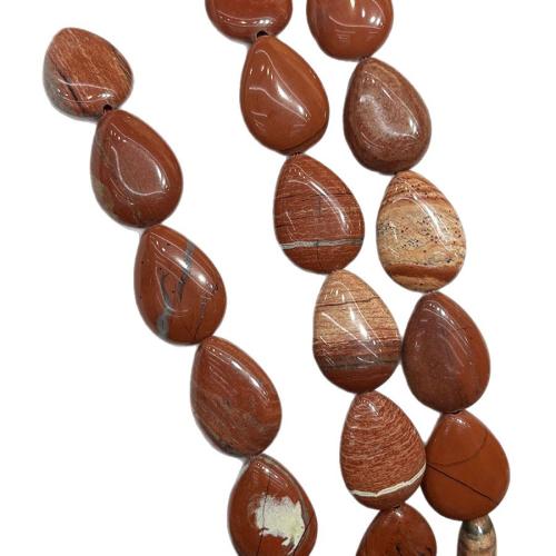 Gemstone Smycken Pärlor, Red Jasper, DIY, blandade färger, 13-18, Såld Per 38 cm Strand