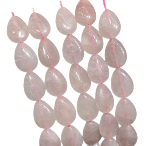 Korálky přírodní Rose Quartz, DIY, růžový, 13-18mm, Prodáno za 38 cm Strand