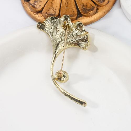 Sladkovodní Pearl Brož, Zinek, s Sladkovodní Pearl, barva pozlacený, módní šperky & smalt & s drahokamu, více barev na výběr, 40.66x14.46x71.58mm, Prodáno By PC