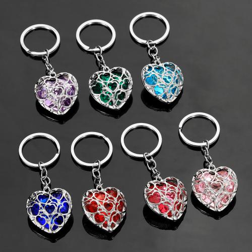 Bag Purse Charms Keyrings Keychains Zinc Alloy with Rhinestone Unisex & hollow Sold By PC