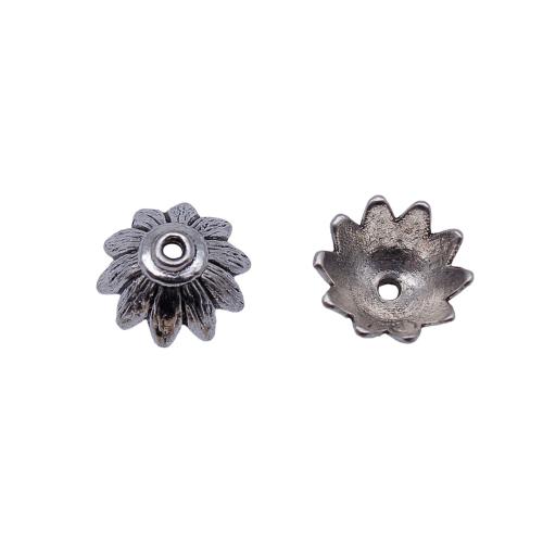 Zinc Alloy Bead Cap plated DIY antique silver color Sold By Bag