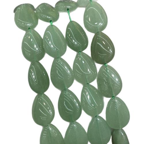 Aventurine Korálky, Zelená Aventurine, Slza, DIY, zelený, 13-18mm, Prodáno za 38 cm Strand